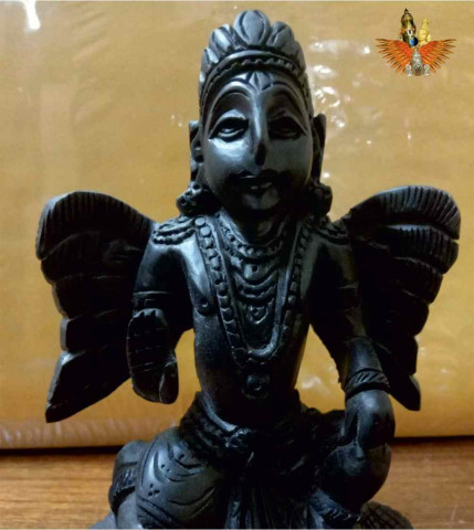 Karungali Garudar - Black Ebony Wood Statue